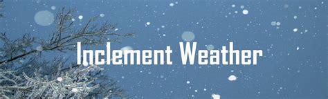 What is inclement weather mean and how does it shape our daily lives?